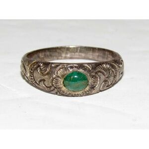 VTG Southwest Sterling Silver Turquoise Ring Size 7